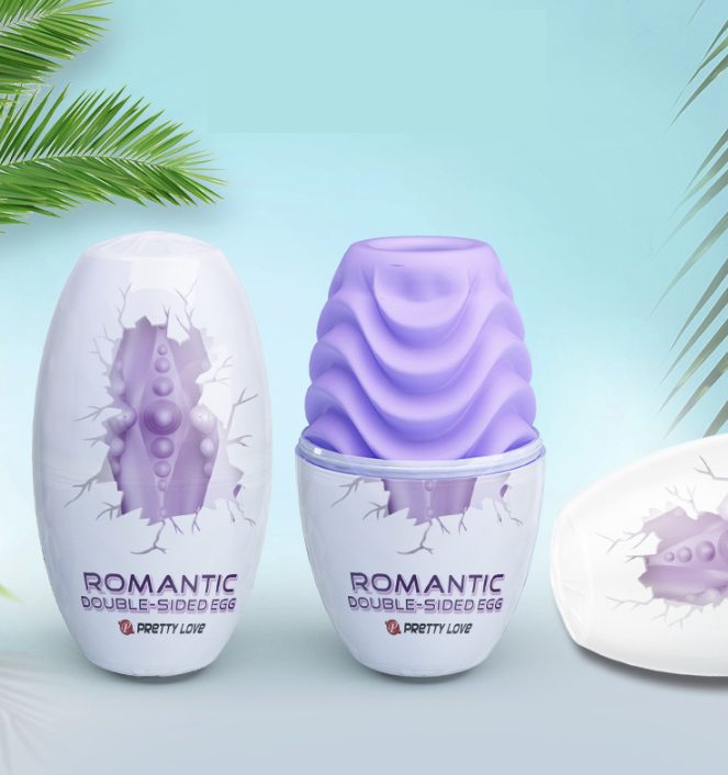 Чоловічий двосторонній мастурбатор яйце Pretty Love Romantic Double-Sided EGG. Яйце для мастурбації.