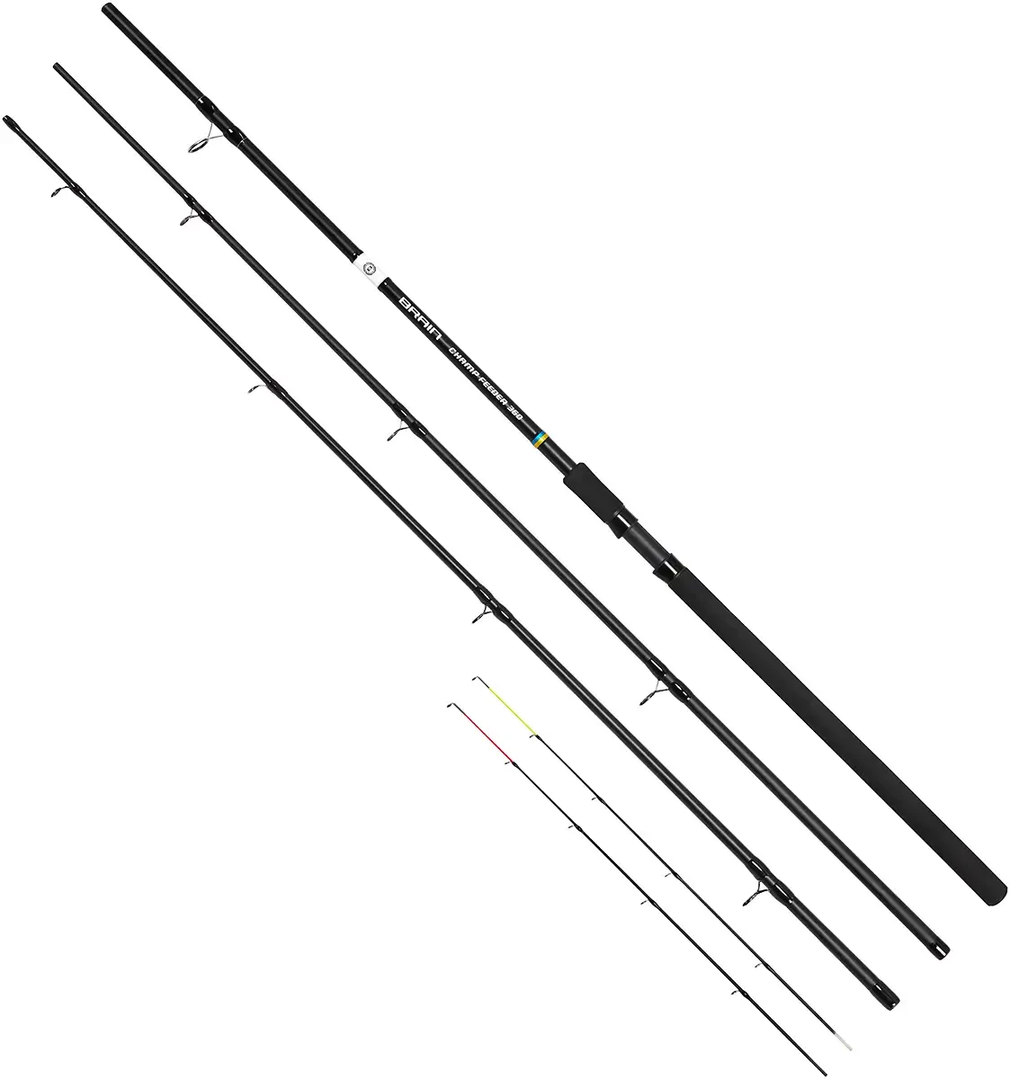 Вудлище фідерне Brain Scout 3.30 m max 80g Black EVA, фото 1