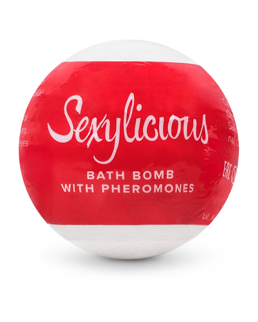 Бомбочка для ванни з феромонами Obsessive Bath bomb with pheromones Sexy, Білий