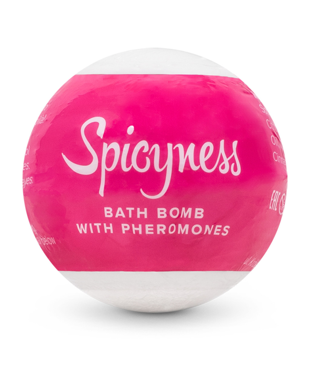 Бомбочка для ванни з феромонами Obsessive Bath bomb with pheromones Spicy, Білий Кітті