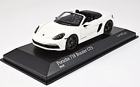 Коллекционная модель авто 1/43 Porsche 718 Boxster GTS 4.0 White 2020 Minichamps Limited 1 of 402 pcs.