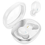 Навушники HOCO EQ3 Smart true wireless BT headset Milky White, фото 3