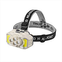 Налобный фонарь X-Balog BL-HX-815S светодиодный LED и COB 13шт