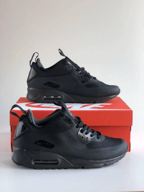 Мужские кроссовки Nike Air Max Mid 90 Black Termo 806808 002