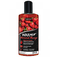 Разогревающее съедобное массажное масло WARMup Strawberry, 150 мл Bomba