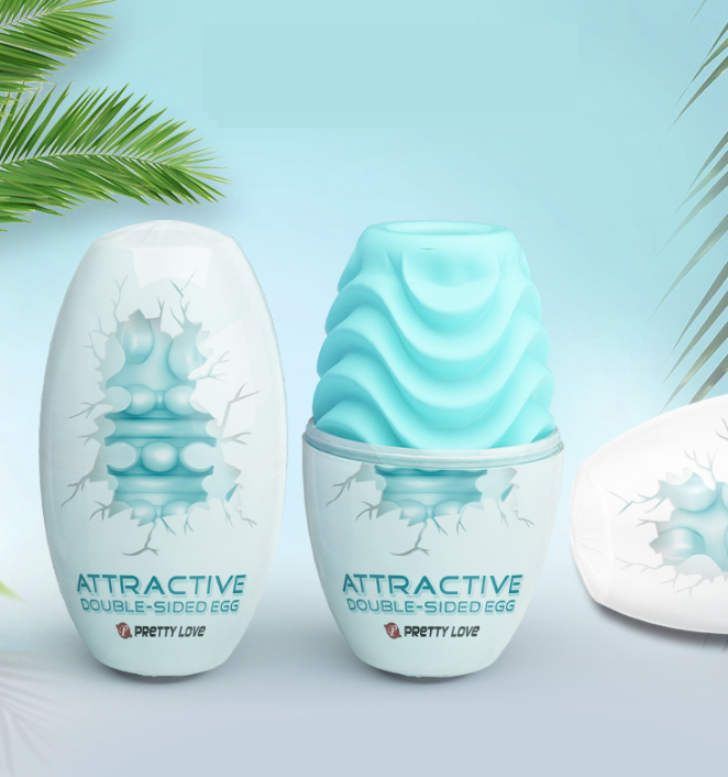 Чоловічий двосторонній мастурбатор яйце Pretty Love Attractive Double-Sided EGG. Яйце для мастурбації.