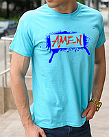 Футболки религиозные с православной символикой Amen (Аминь), христианские футболки