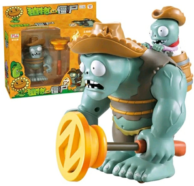 Іграшка Зомбі Бос Ковбой з Катапультою Рослини проти зомбі 12 см Plants vs Zombies (00748)