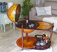 Глобус бар со столиком Старинные карты коричневый сфера 42 см Гранд Презент 42004R