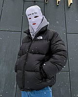 Чоловіча зимова куртка The North Face оверсайз чорна до -30*С Пуховик Зе Норд Фейс унісекс (B)