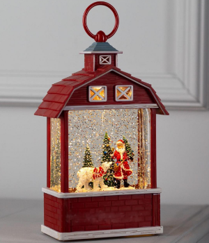 Музичний новорічний ліхтар зі снігом, фото 1