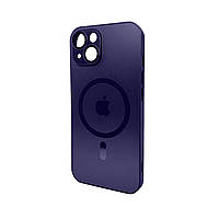 Чохол для смартфона AG Glass Matt Frame Color MagSafe Logo for Apple iPhone 14 Deep Purple