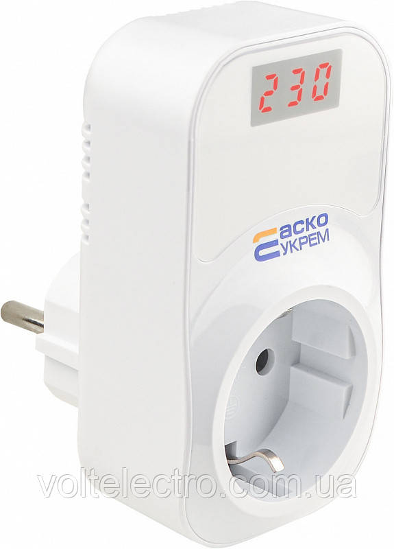 Реле контролю напруги розеткове  URate S-16  AC 230V 16A, фото 1