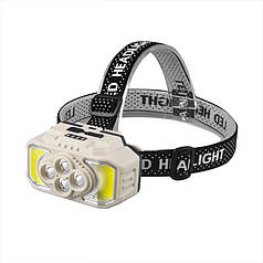 Налобний ліхтар СОВА BL-HX-815S світлодіодний LED і COB
