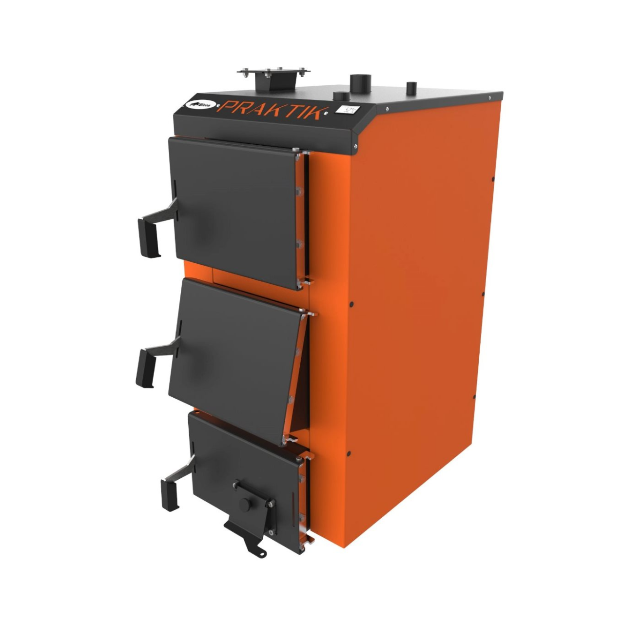 12 кВт Котел довготривалого горіння 5 мм сталь   Bizon PRAKTIK, фото 1
