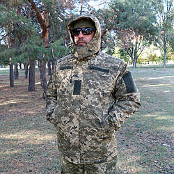 Куртка піксель ЗСУ зимова на флісі Бушлат зимовий піксель ЗСУ на синтепоні 46