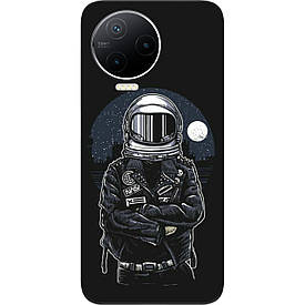 Чохол силіконовий Case для Infinix Note 12 2023 (X676C) з картинкою Космонавт і місяць