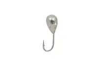 Мормышка вольфрамовая Fishing ROI Капля с отверстием 2,5mm 0,19gr silver