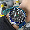 Дайверський 200 м годинник Citizen Promaster Aqualand BJ2169-88E. Сонячна батарея, шкала глибини, хронограф сапфір, фото 8