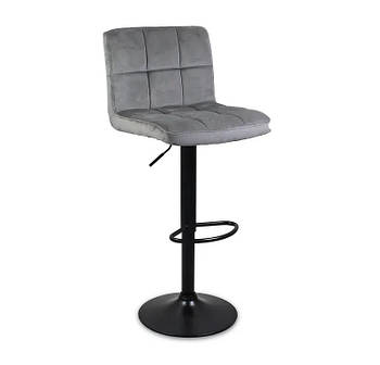 Барний стілець Hoker Monzo Velvet Сірий