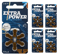 Батарейки для слуховых аппаратов ExtraPower 312 (Англия), Комплект 30 шт.