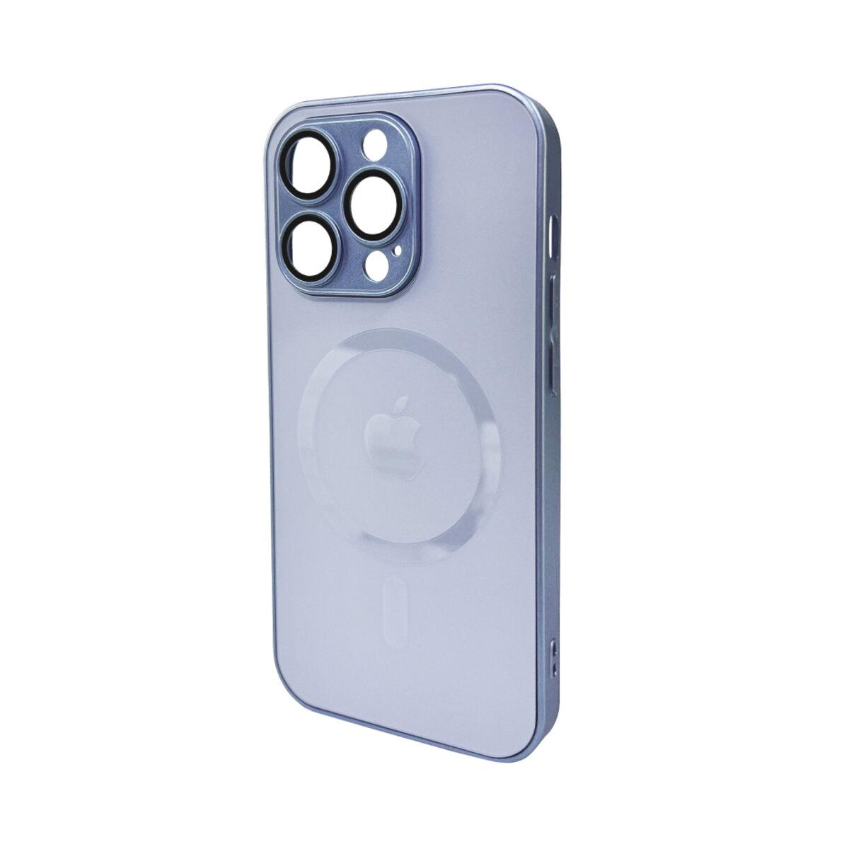 Чохол для смартфона AG Glass Matt Frame Color MagSafe Logo for Apple iPhone 12 Pro Sierra Blue