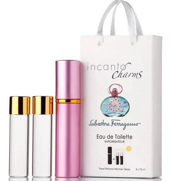 Мініпарфуми жіночі з феромонами Salvatore Ferragamo Incanto Charms 3х15 мл