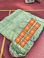 Спальный мешок с подогревом зимний до -30 Спальник тёплый 100х243см с флисом и синтепоном. Пиксель