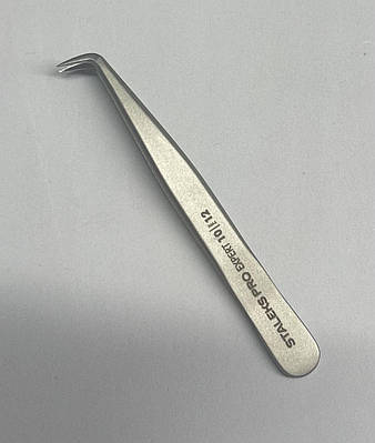 Пінцет для брів EXPERT 10 TYPE 12 (зігнутий короткий), Staleks