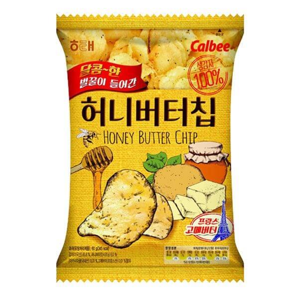 Чіпси картопляні з медом Haitai Snack, Південна Корея, 60 г., фото 1