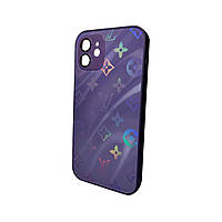 Чохол для смартфона AG Glass Gradient LV Frame for Apple iPhone 13 Deep Purple