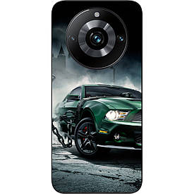 Бампер силіконовий Case для Realme 11 Pro Plus з малюнком Мустанг