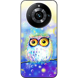 Бампер силіконовий Case для Realme 11 Pro Plus з малюнком Сова
