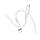 Кабель HOCO X97 Crystal color PD silicone charging data cable iP white, фото 3