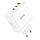 Мережевий зарядний пристрій HOCO N30 Glory PD65W three-port(2C1A) fast charger White, фото 3