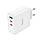 Мережевий зарядний пристрій HOCO N30 Glory PD65W three-port(2C1A) fast charger White, фото 6