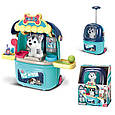 Ігровий набір Валіза з улюбленцем 008-987-3 "Грумінг салон", м'яка іграшка, аксесуари, фото 2