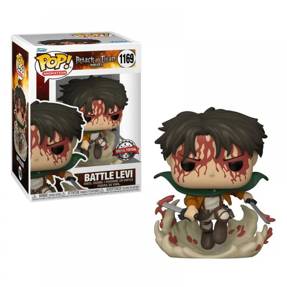 ФІГУРКА FUNKO POP ATTACK ON TITAN - BATTLE LEVI #58751SE / ФАНКО ПОП АТАКА НА ТИТАНІВ - ЛЕВІ