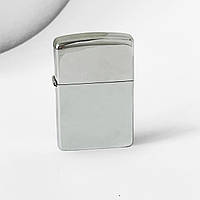 Зажигалка бензиновая типа Zippo, серебристая (опт)