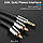 Кабель Vention 3.5mm Male to 2RCA Male Audio Cable 1.5M Black Metal Type (BCFBG), фото 4