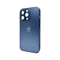 Чохол для смартфона AG Glass Matt Frame Color Logo for Apple iPhone 11 Pro Navy Blue