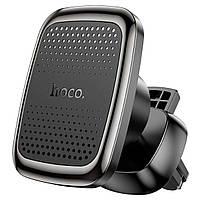 Тримач для мобільного HOCO CA106 Air outlet magnetic car holder Black Metal Gray