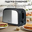 Тостер Sokany HJT-008s 800 Вт 7 режимів для 2 скибочок із підігріванням компактний для кухні, фото 7