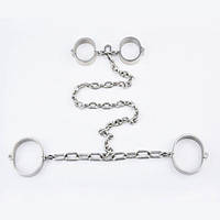 Stainless Steel New Style Male Wrist-Ankle Restraints sonia.com.ua