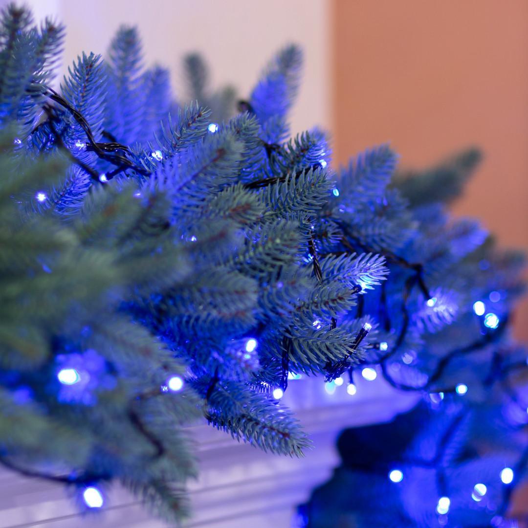 Гирлянда нить 16м 400 LED лампочек черный провод 8 режимов
