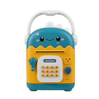 Сейф скарбничка дитяча електронна музична із кодовим замком на відбиток пальця  Зелений