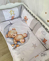 Комплекты в кроватку для новорожденных Детское постельное белье Балдахин Бортики-защита в детскую