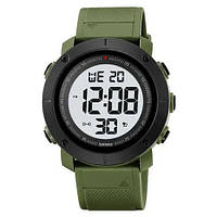 Часы наручные мужские SKMEI 2122AGWT ARMY GREEN-WHITE. IT-391 Цвет: зеленый TVM