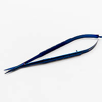Ножницы синие Castroviejo для микрохирургии 16см