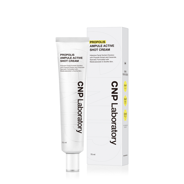 Заспокійливий крем на основі прополісу та цики CNP Laboratory Propolis Ampule Active Shot Cream 75 ml